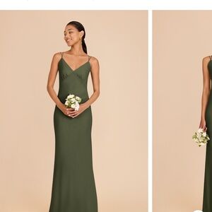 Elegant Olive Green Maxi Dress